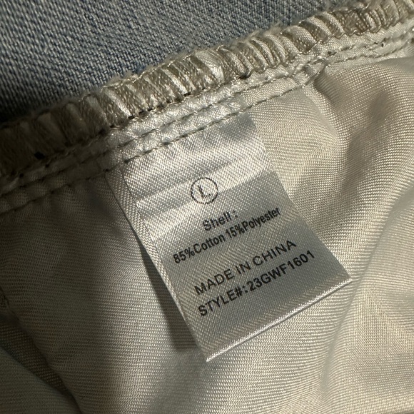 Fashion Nova High-Waist Distressed Maxi Denim Skirt size L - Picture 7 of 7